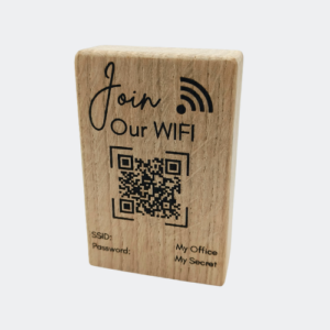 Wood Wi-Fi QR Cube