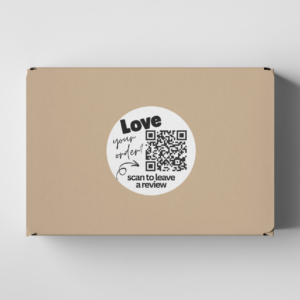 QR Review Stickers Circle