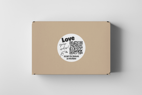 QR Review Stickers Circle