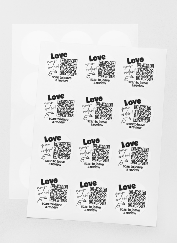 QR Review Stickers Circle - Image 4