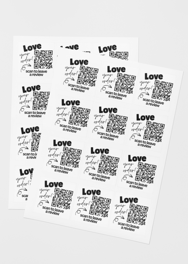QR Review Stickers Square - Image 4
